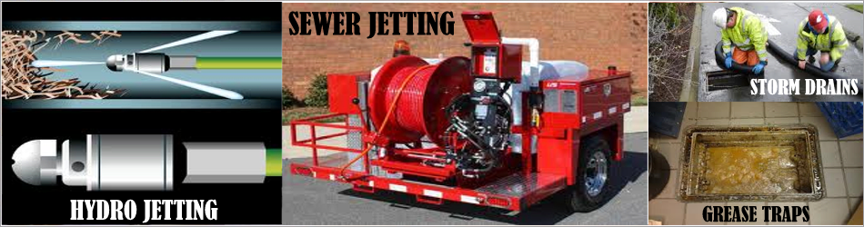 Commercial Services sewer jetting storm drains grease traps